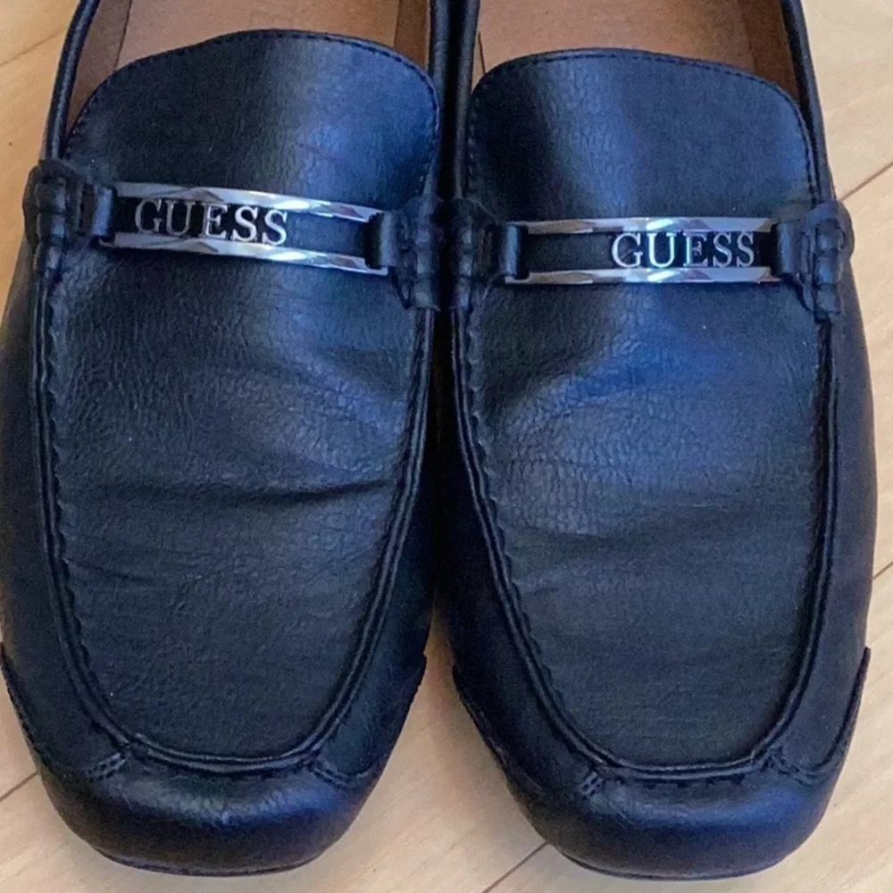 Guess Black slip on, loafers for men. Size 9.5